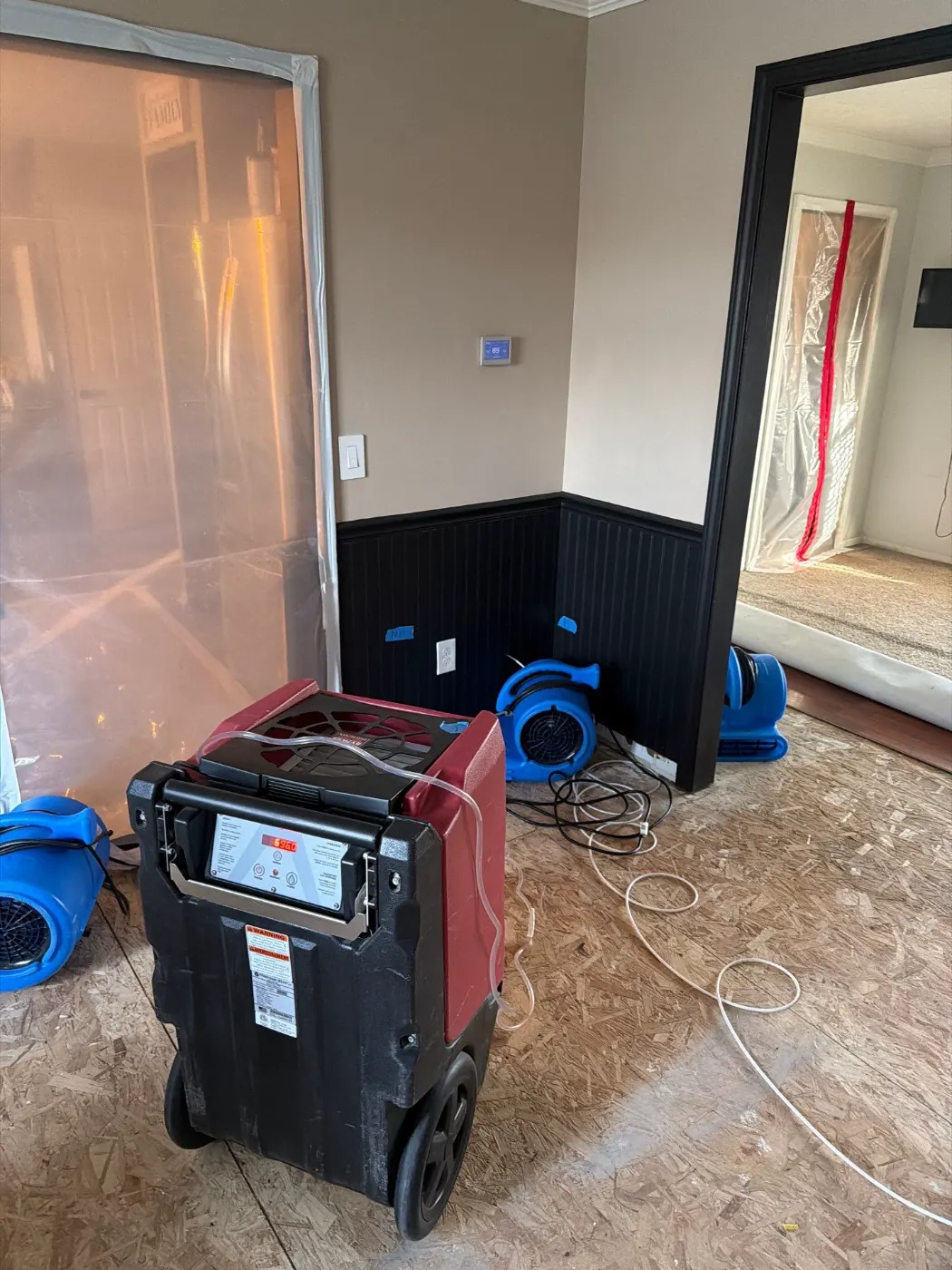 Water damage restoration by Williamsport Water Restoration near Frankfort, IN